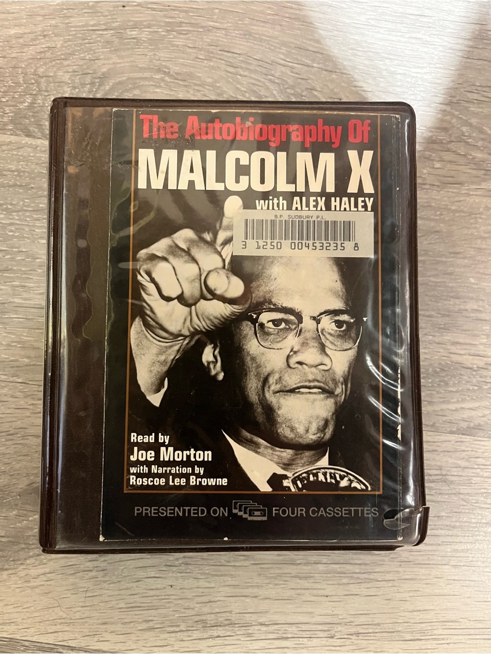 The Autobiography of Malcolm X. 4 audio cassette edition.